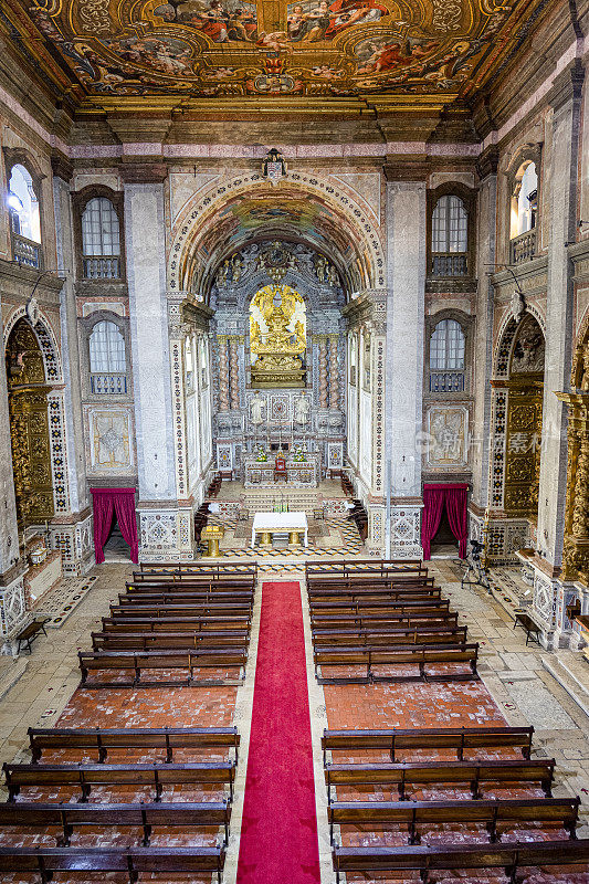 interior of the church of Nossa Senhora da Conceição (sé), municipality of the city of Santarém.